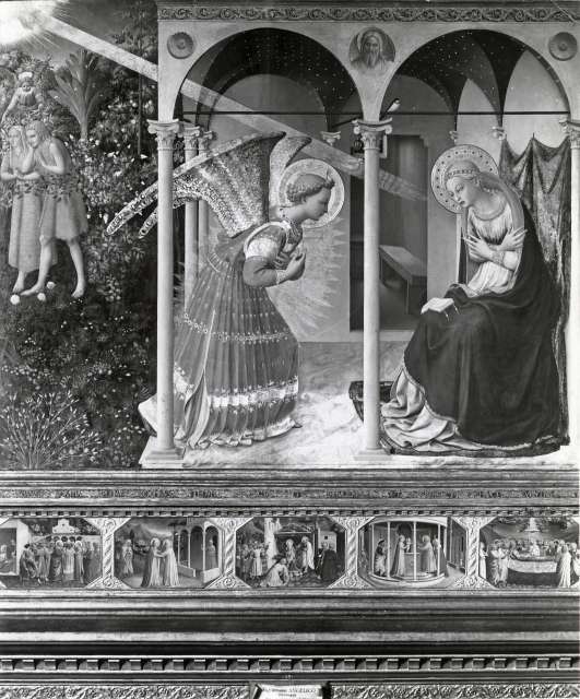 Museo Nacional del Prado. Laboratorio fotografico — The Annunciation. Workshop of Fra Angelico — insieme